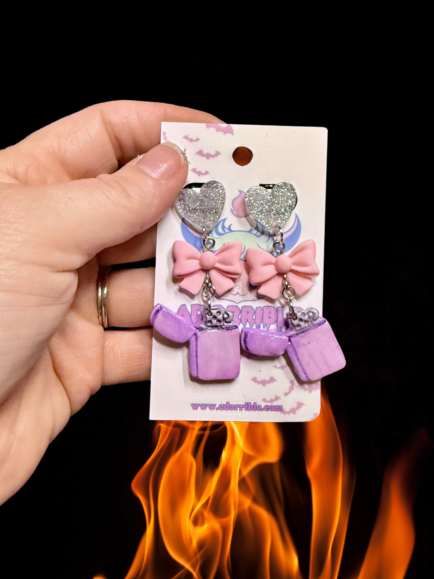 Light My Fire Polymer Earrings