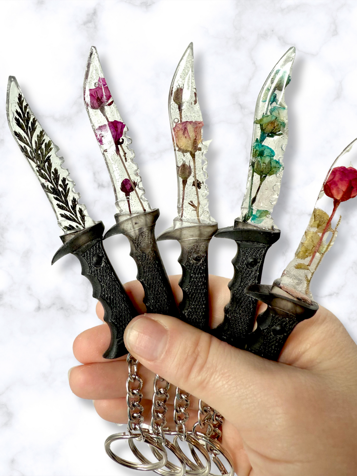 Mini Dagger Keychains