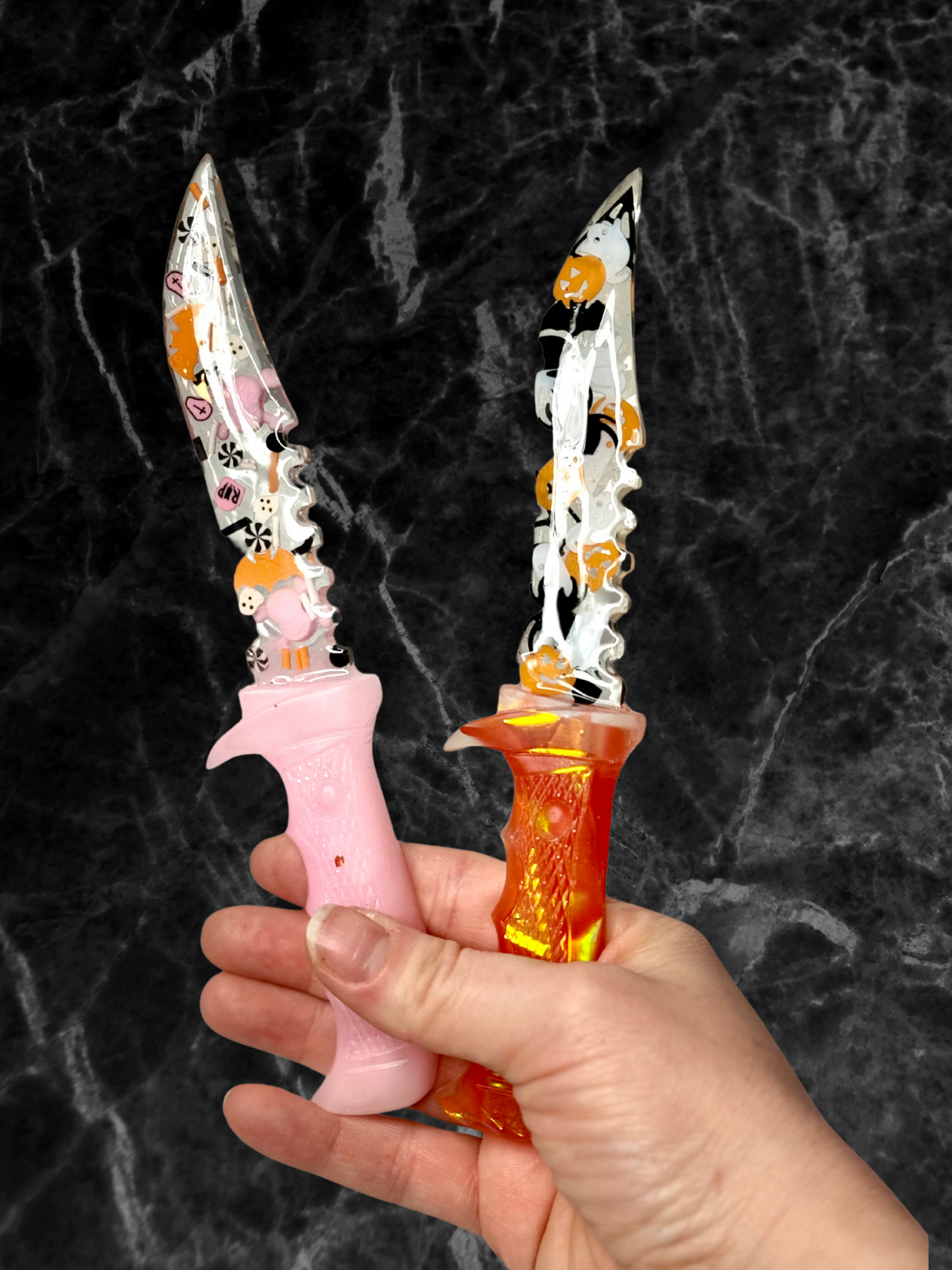 Cute Halloween Themed Resin Decorative Fake Dagger