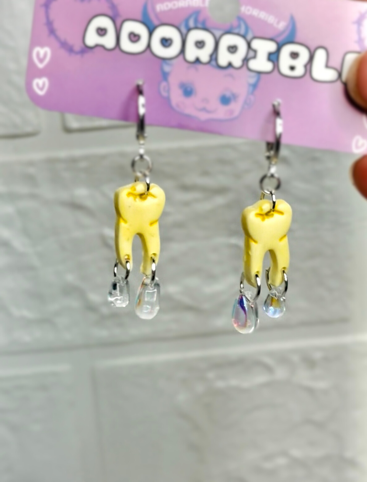 Pastel Tooth Earrings