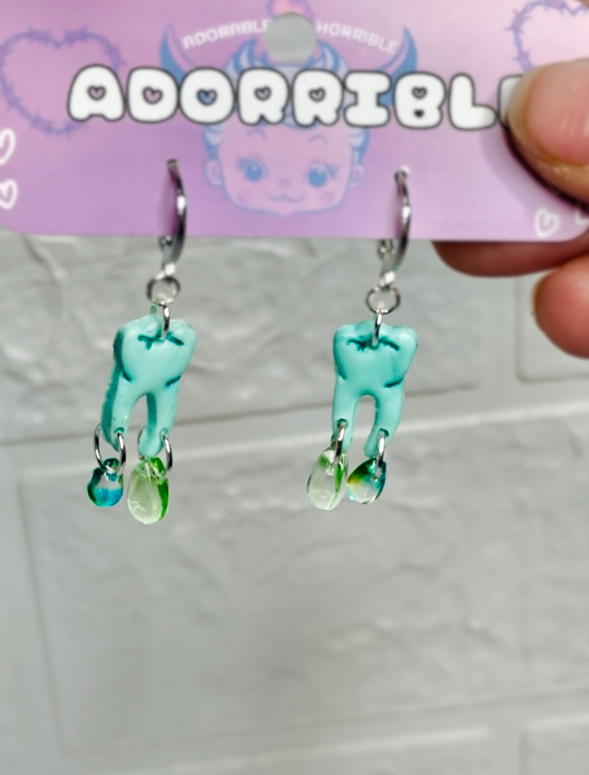 Pastel Tooth Earrings
