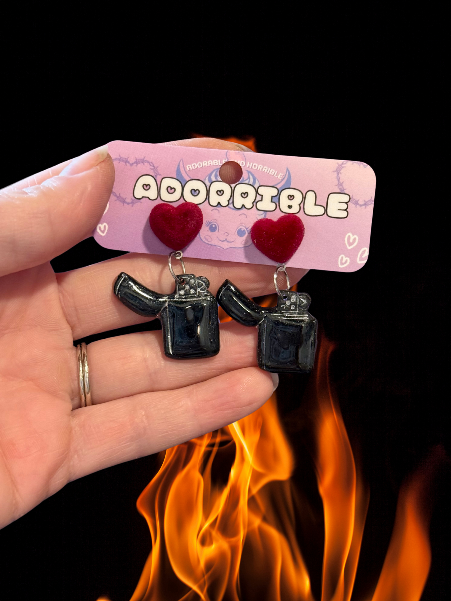 Light My Fire Polymer Earrings