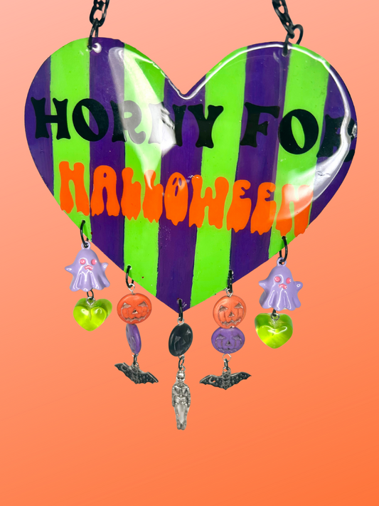 Horny For Halloween Wall Hanging