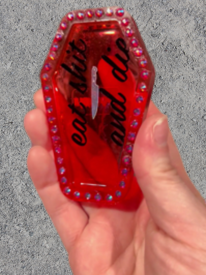 Rhinestones Mini Coffin Dishes