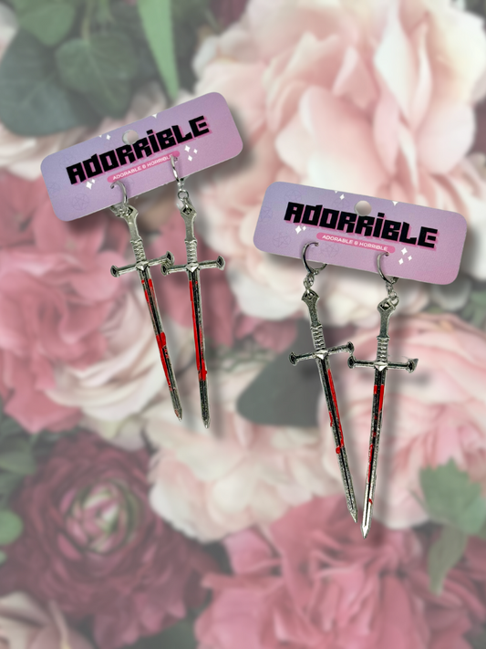 Bloody Sword Earrings