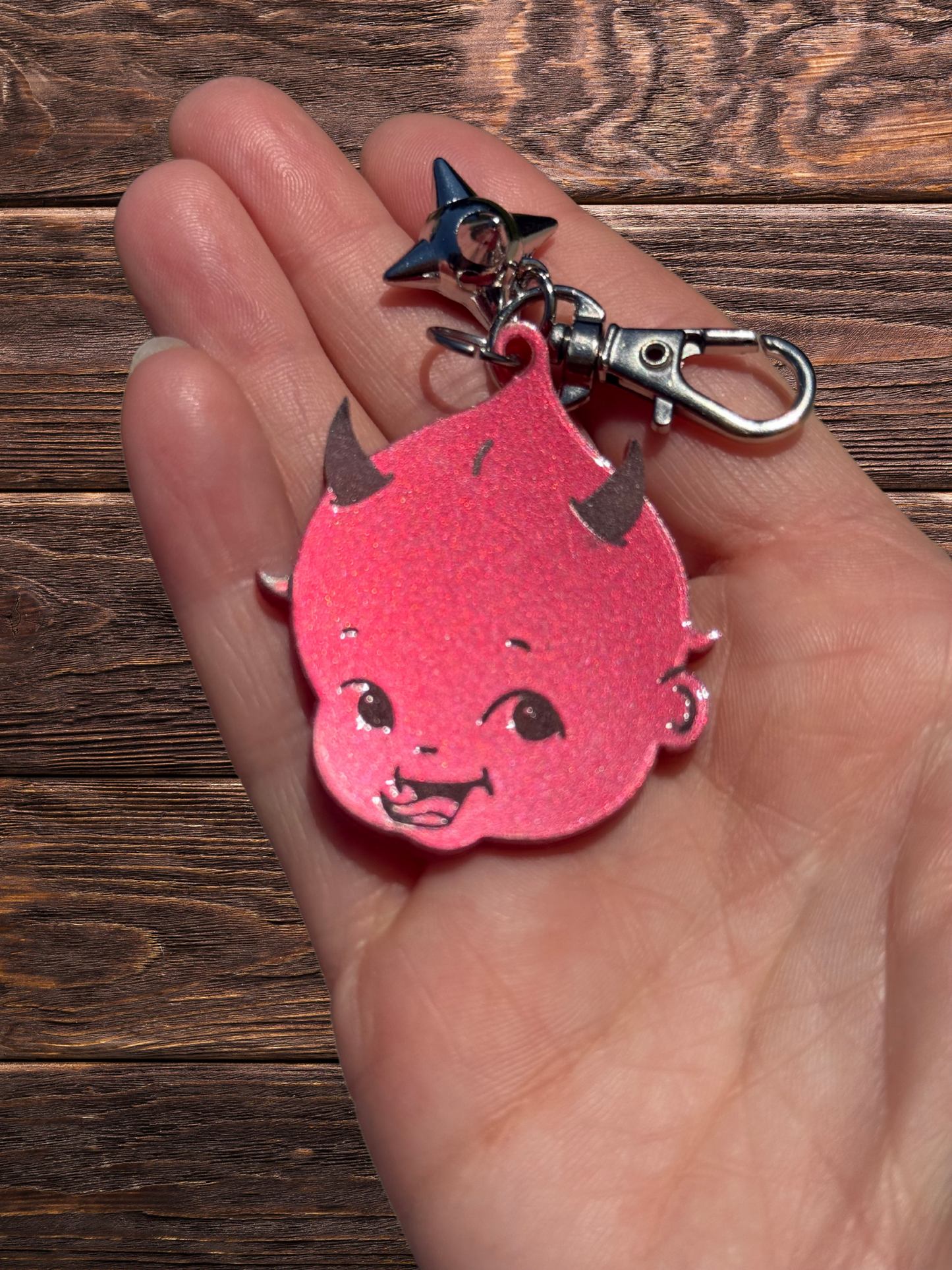 Retro Kewpie Devil Keychain