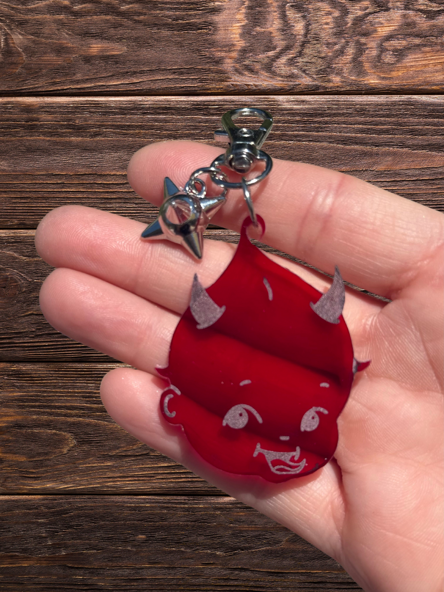 Retro Kewpie Devil Keychain
