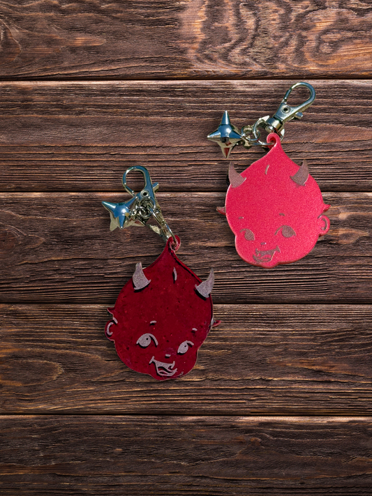 Retro Kewpie Devil Keychain