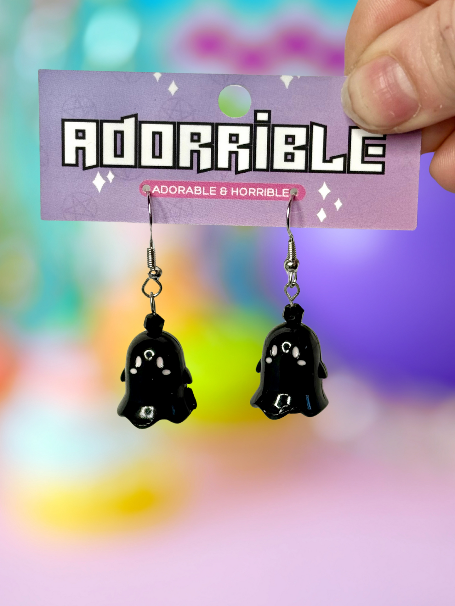 Colorful Dangle Ghost Earrings