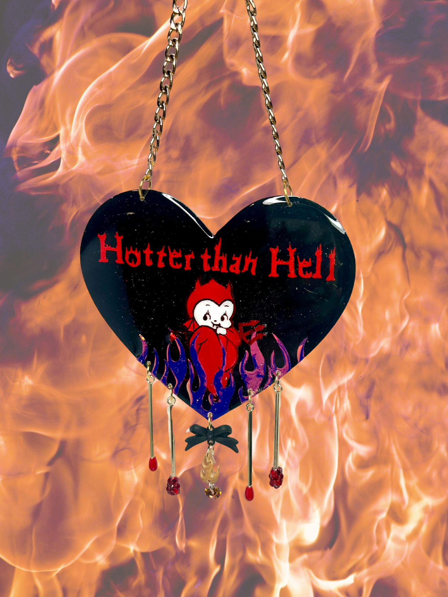 Hotter Than Hell Kewpie Devil Wall Hanging