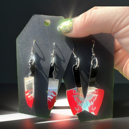 Acrylic Weapon Dangle Earrings - Adorrible