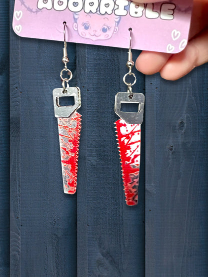 Acrylic Weapon Dangle Earrings - Adorrible