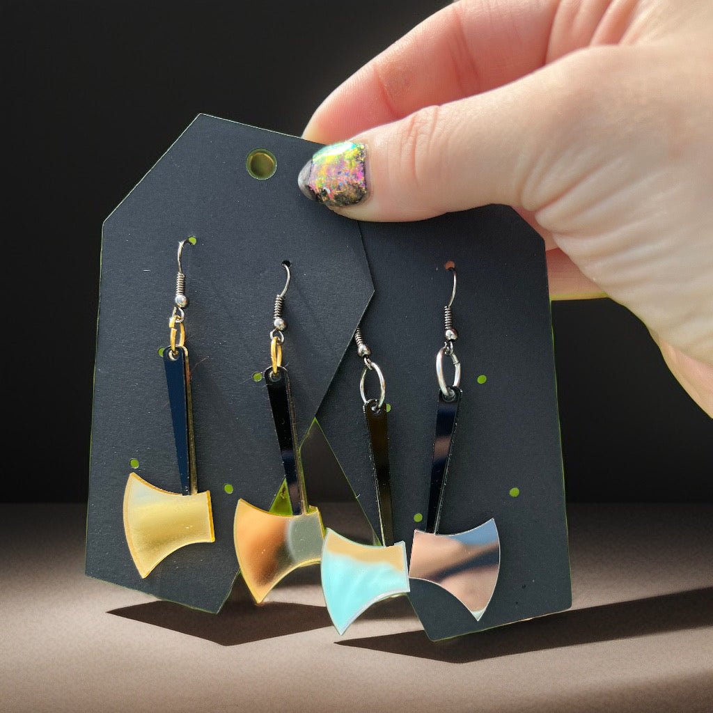 Acrylic Weapon Dangle Earrings - Adorrible