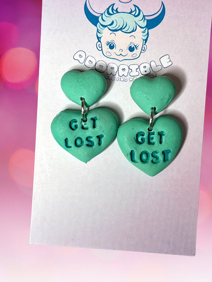 Anti Valentines Candy Dangle Earrings - Adorrible