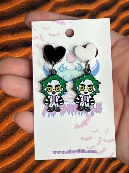 Beetlejuice Inspired Earrings - Adorrible