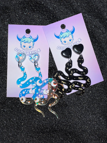 Celestial Snake Earrings - Adorrible