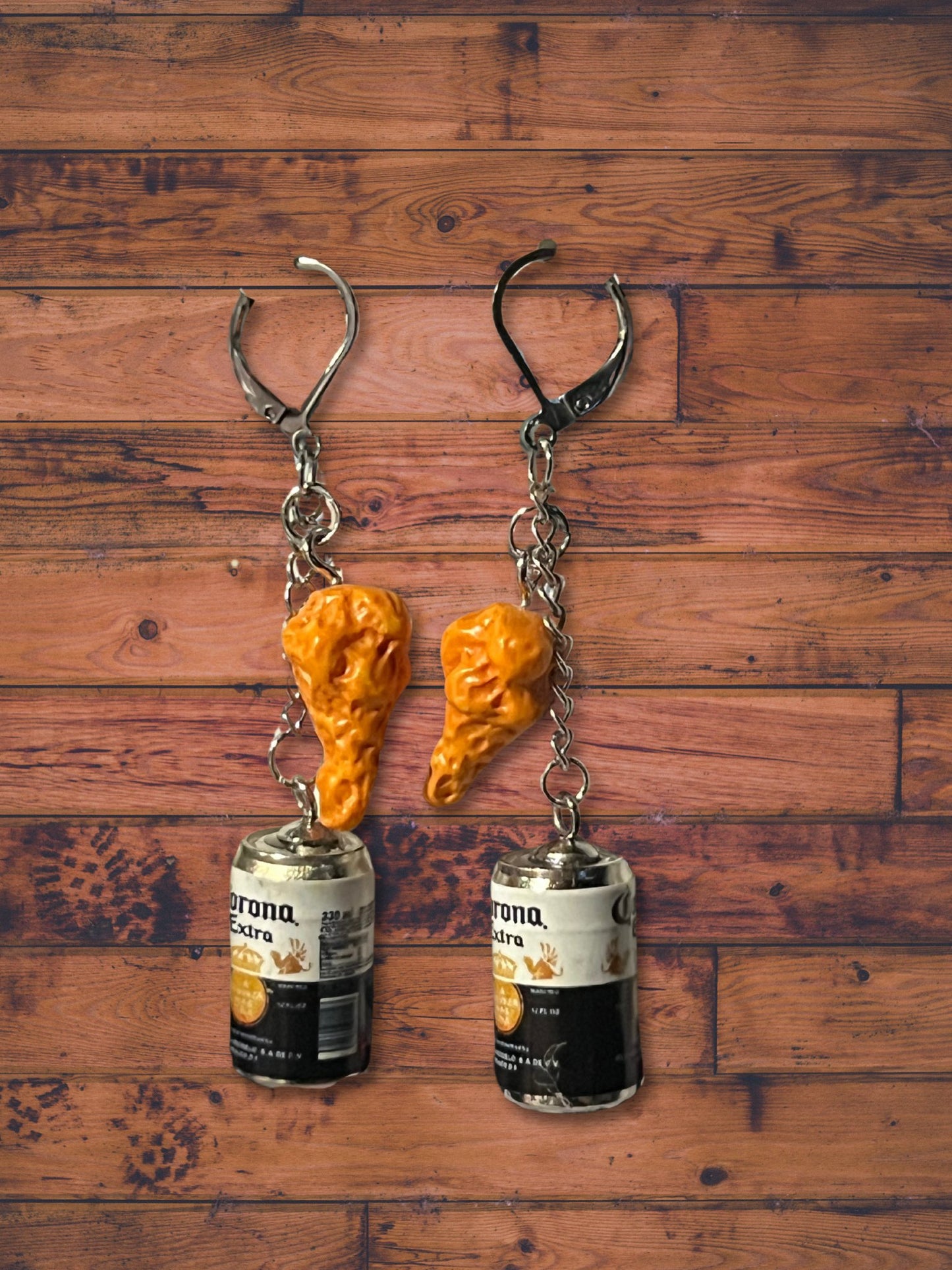 Chicken and Beer Dangle Earrings - Adorrible