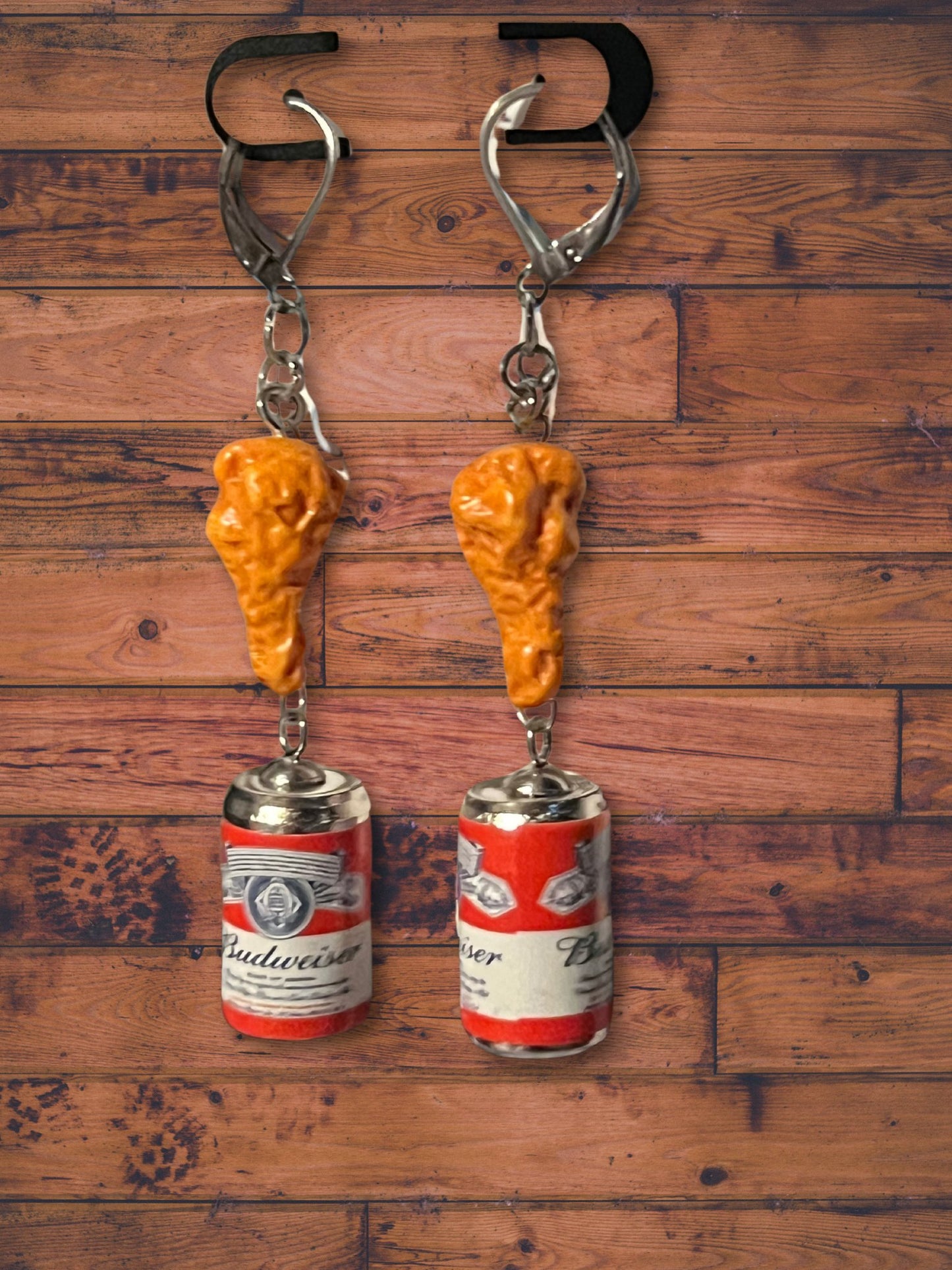 Chicken and Beer Dangle Earrings - Adorrible