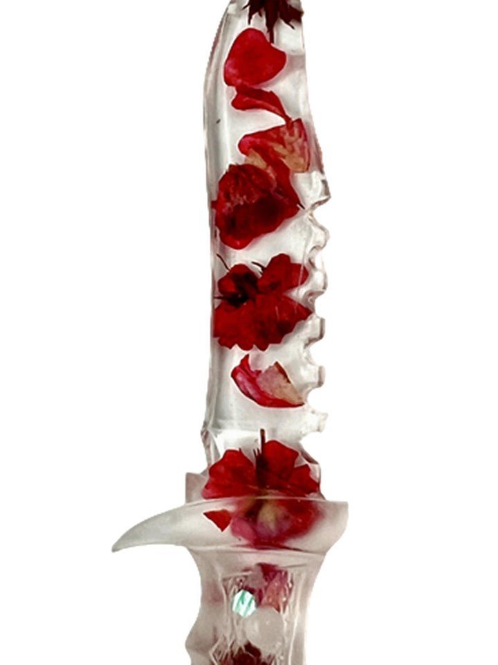 Clear Petal Bud Resin Fake Dagger - Adorrible