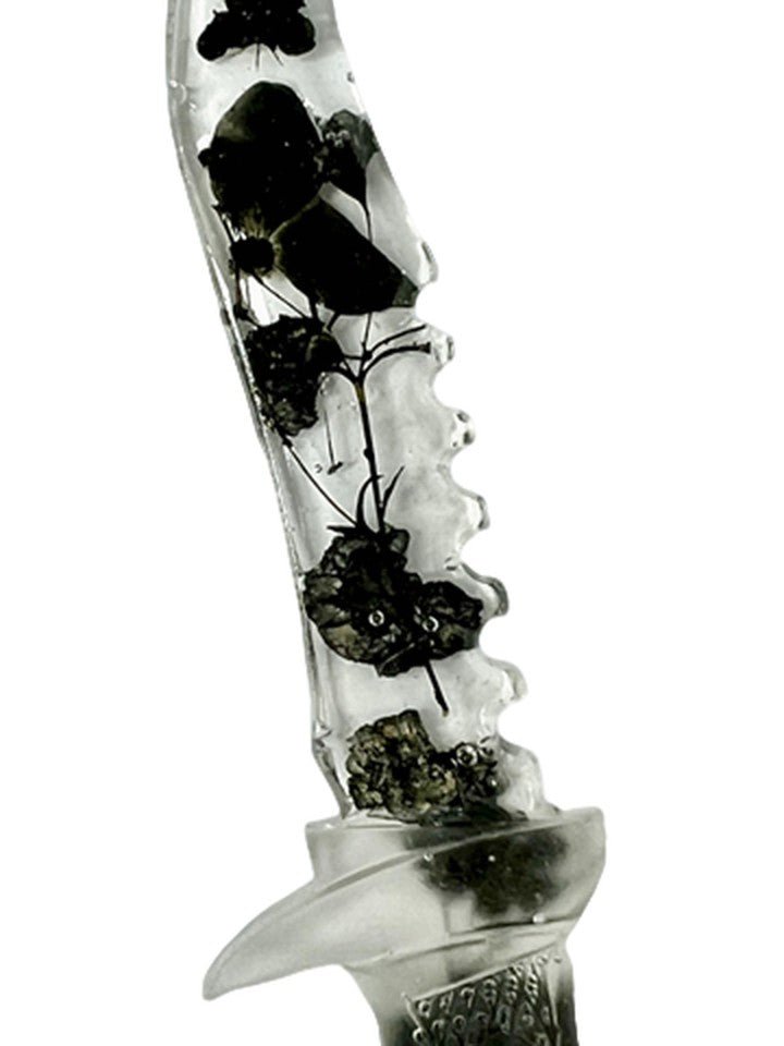 Clear Petal Bud Resin Fake Dagger - Adorrible