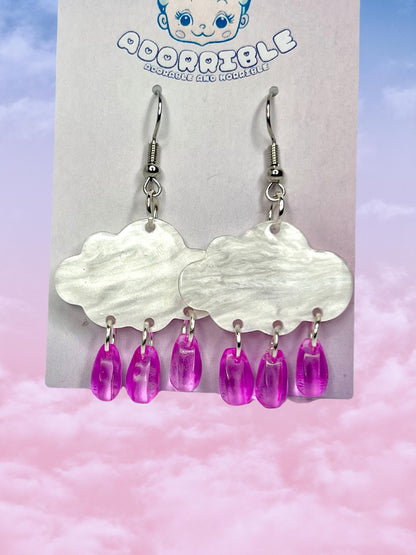 Cloud Raindrop Earrings - Adorrible