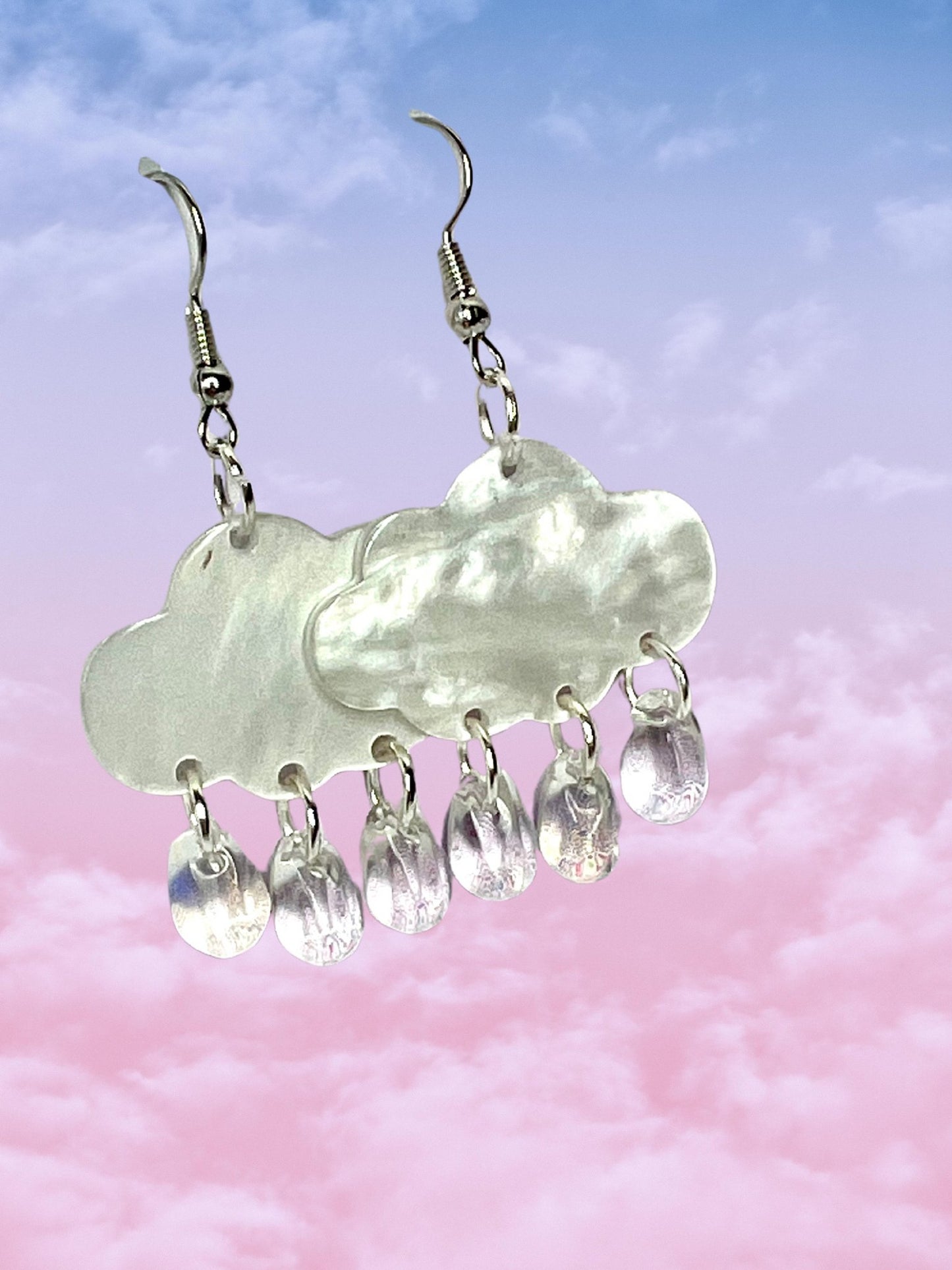 Cloud Raindrop Earrings - Adorrible