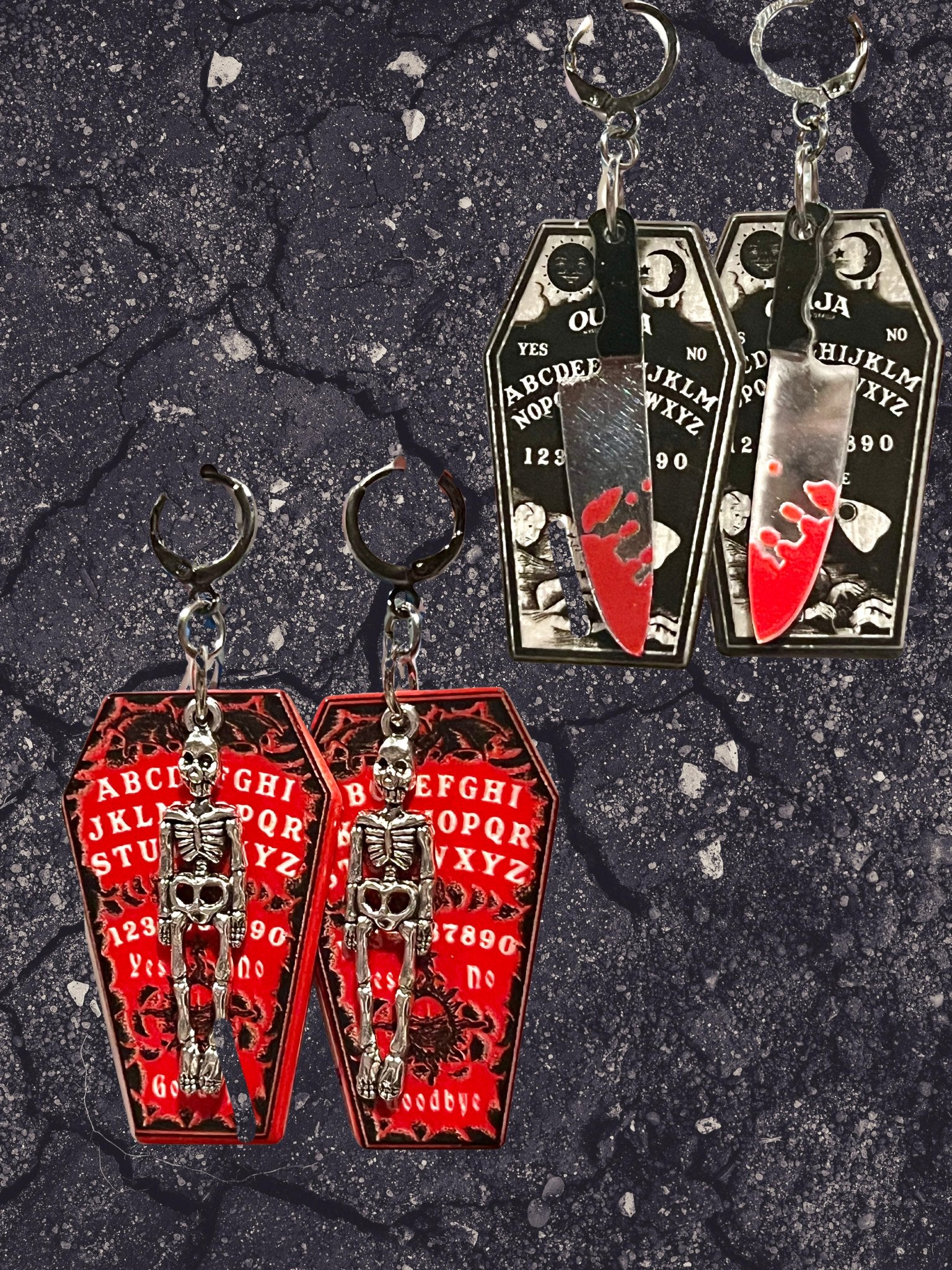 Coffin Dangle Earrings - Adorrible