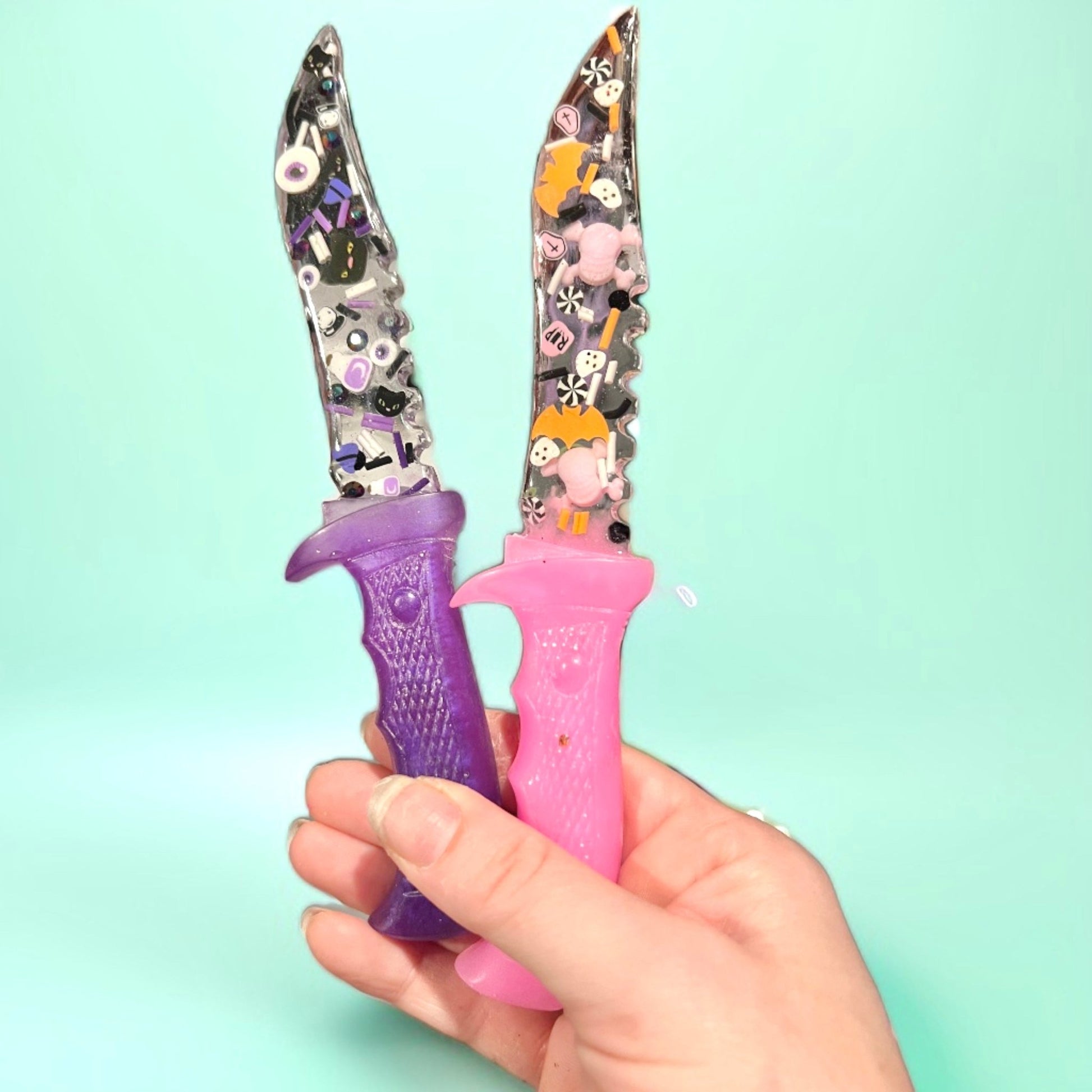 Cute Halloween Themed Resin Decorative Fake Dagger - Adorrible