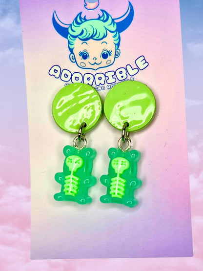 Electric Gummi Bear Dangle Earrings - Adorrible