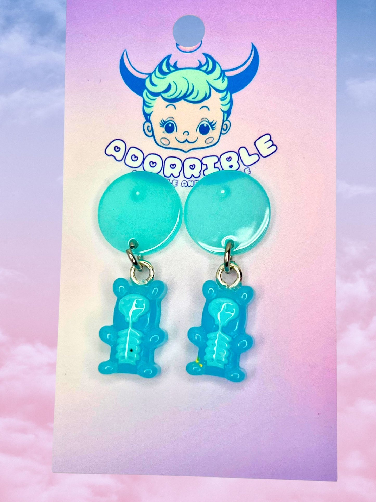 Electric Gummi Bear Dangle Earrings - Adorrible