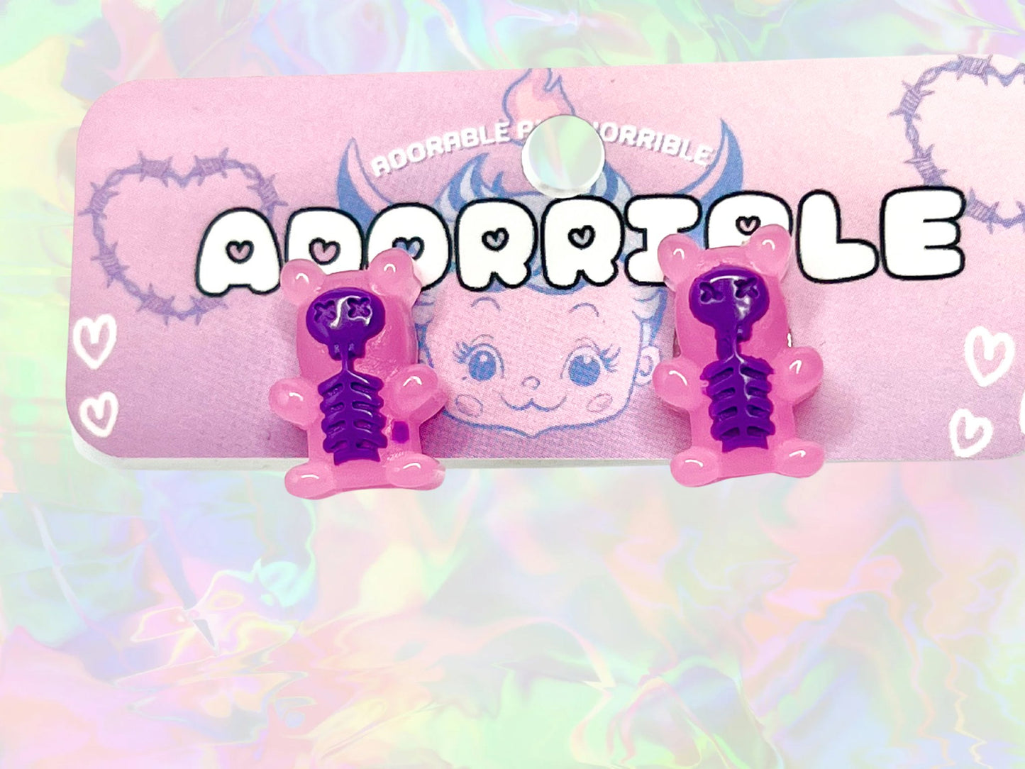 Electric Gummi Bear Stud Earrings - Adorrible