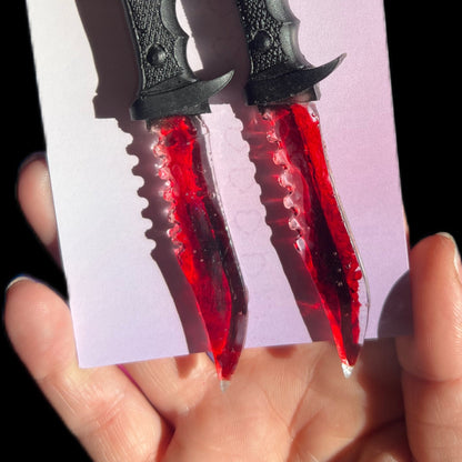 Fake Dagger Dangle Earrings - Adorrible