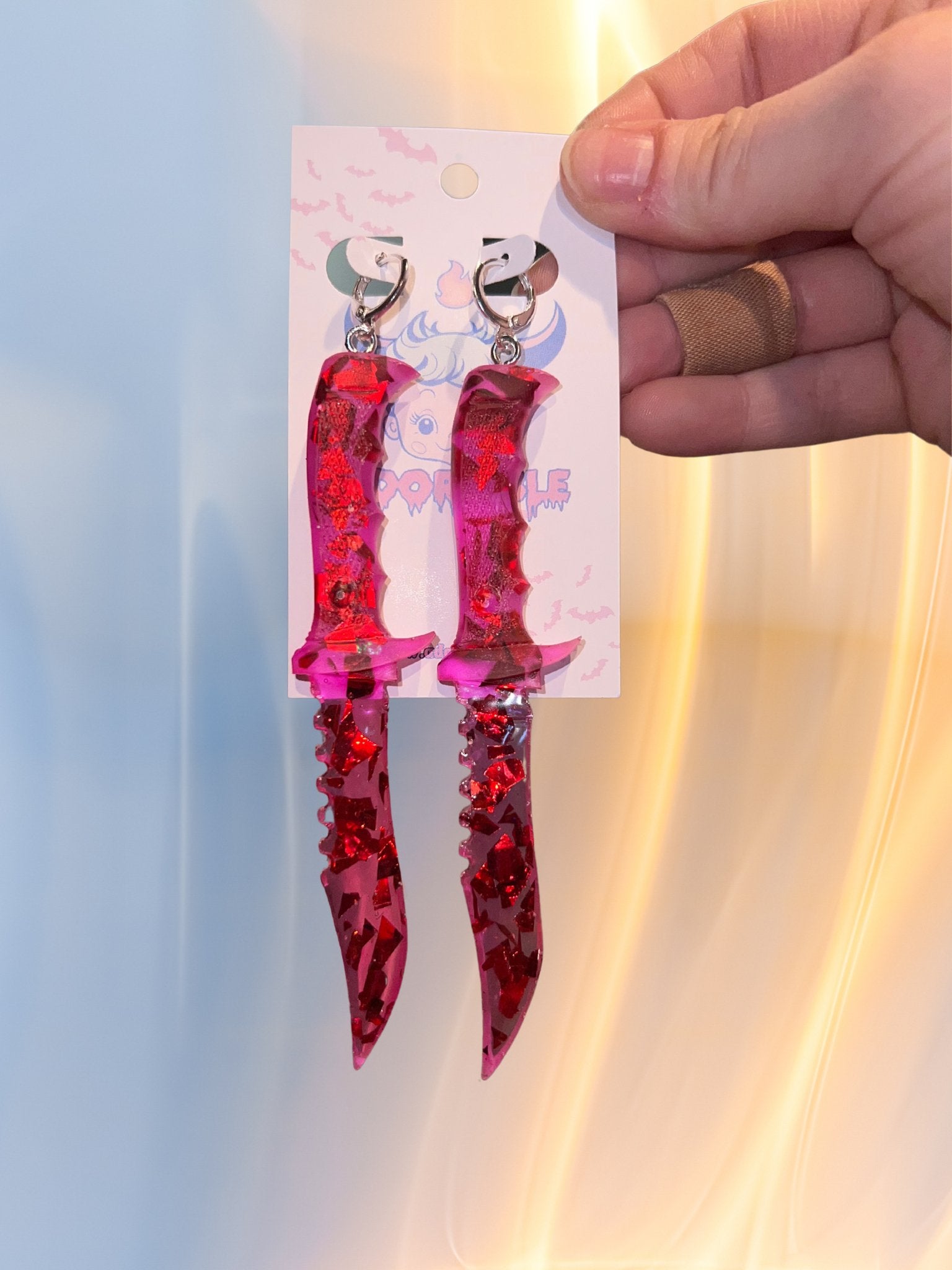 Fake Dagger Dangle Earrings - Adorrible