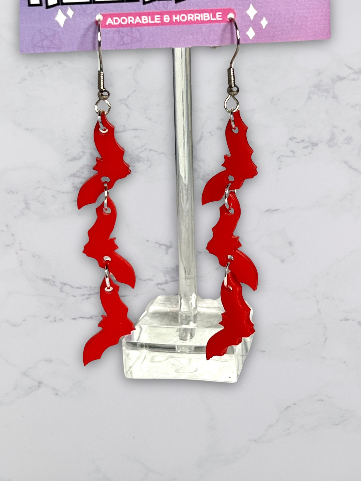 Flying Bats Hanging Earrings - Adorrible