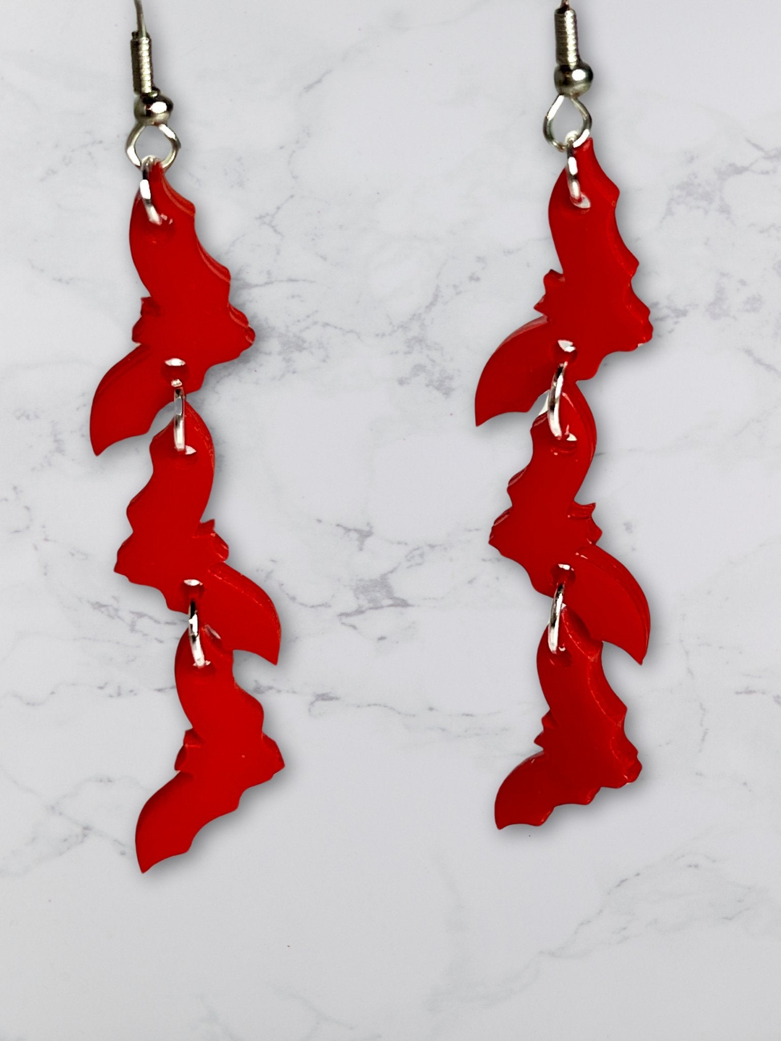 Flying Bats Hanging Earrings - Adorrible