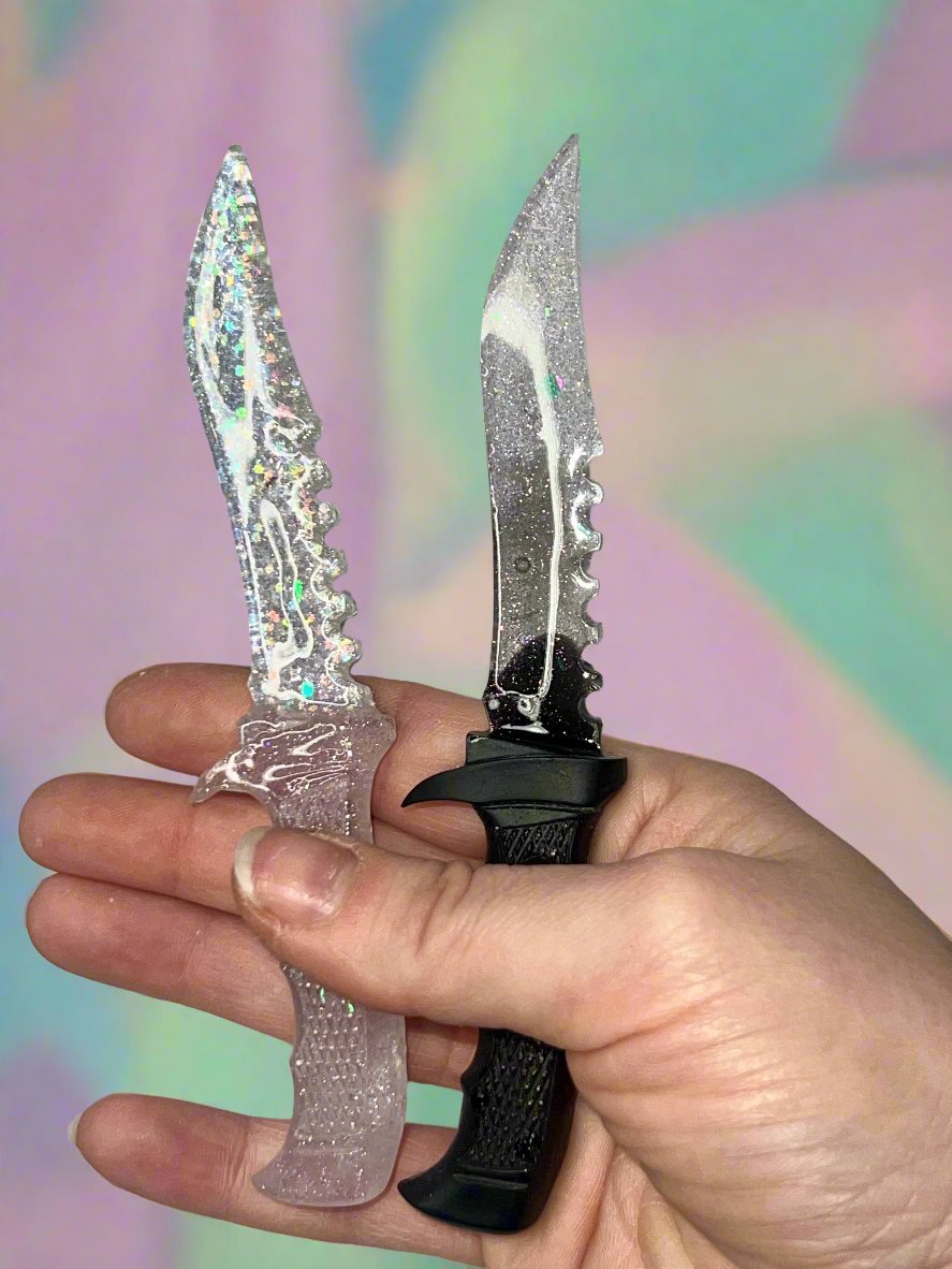 Glitter Blade Decorative Fake Daggers - Adorrible