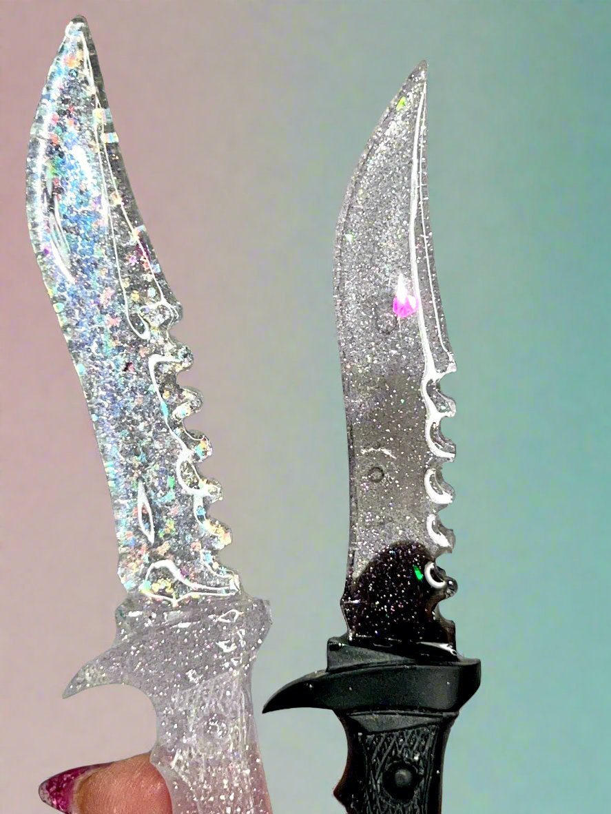 Glitter Blade Decorative Fake Daggers - Adorrible