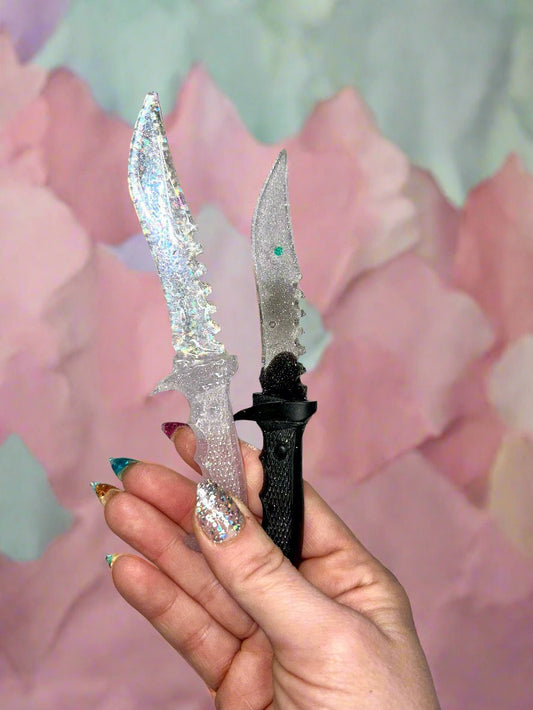 Glitter Blade Decorative Fake Daggers - Adorrible