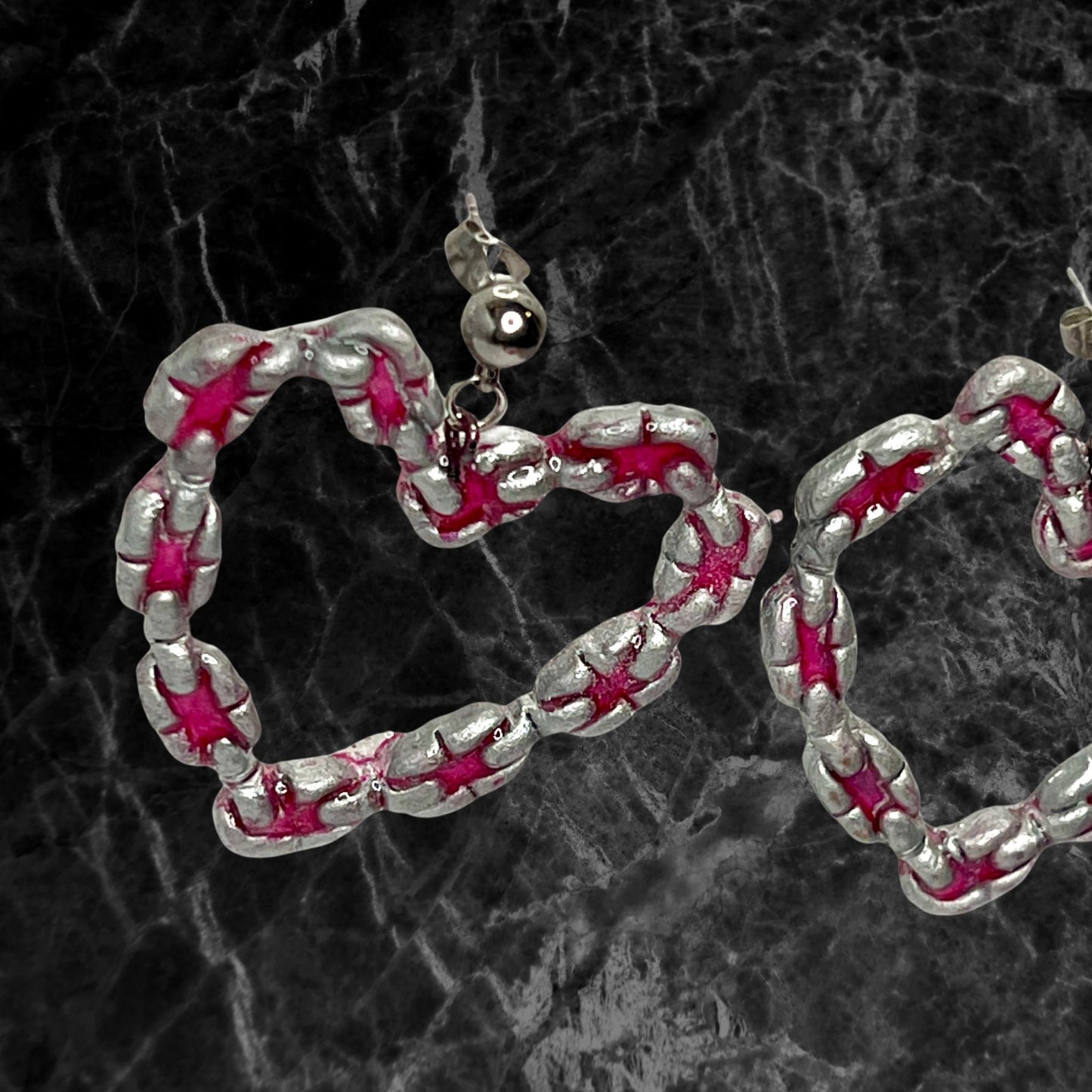 Heart Chain Earrings - Adorrible