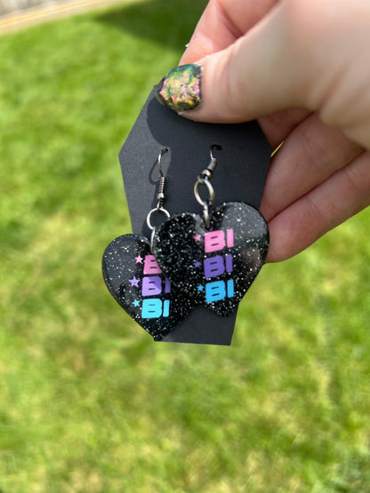 Queer Pride Heart Earrings