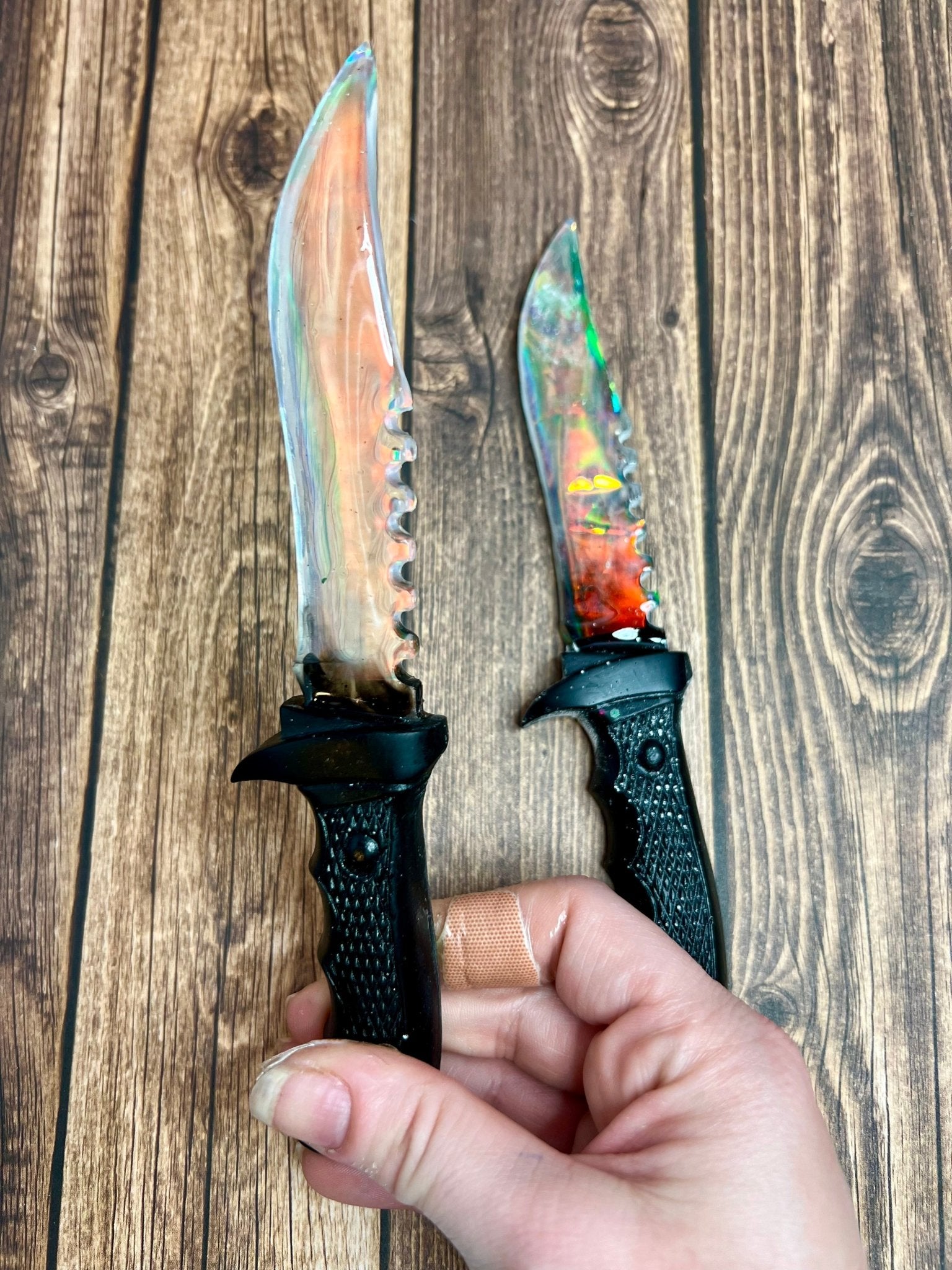 Iridescent Decorative Resin Fake Dagger - Adorrible