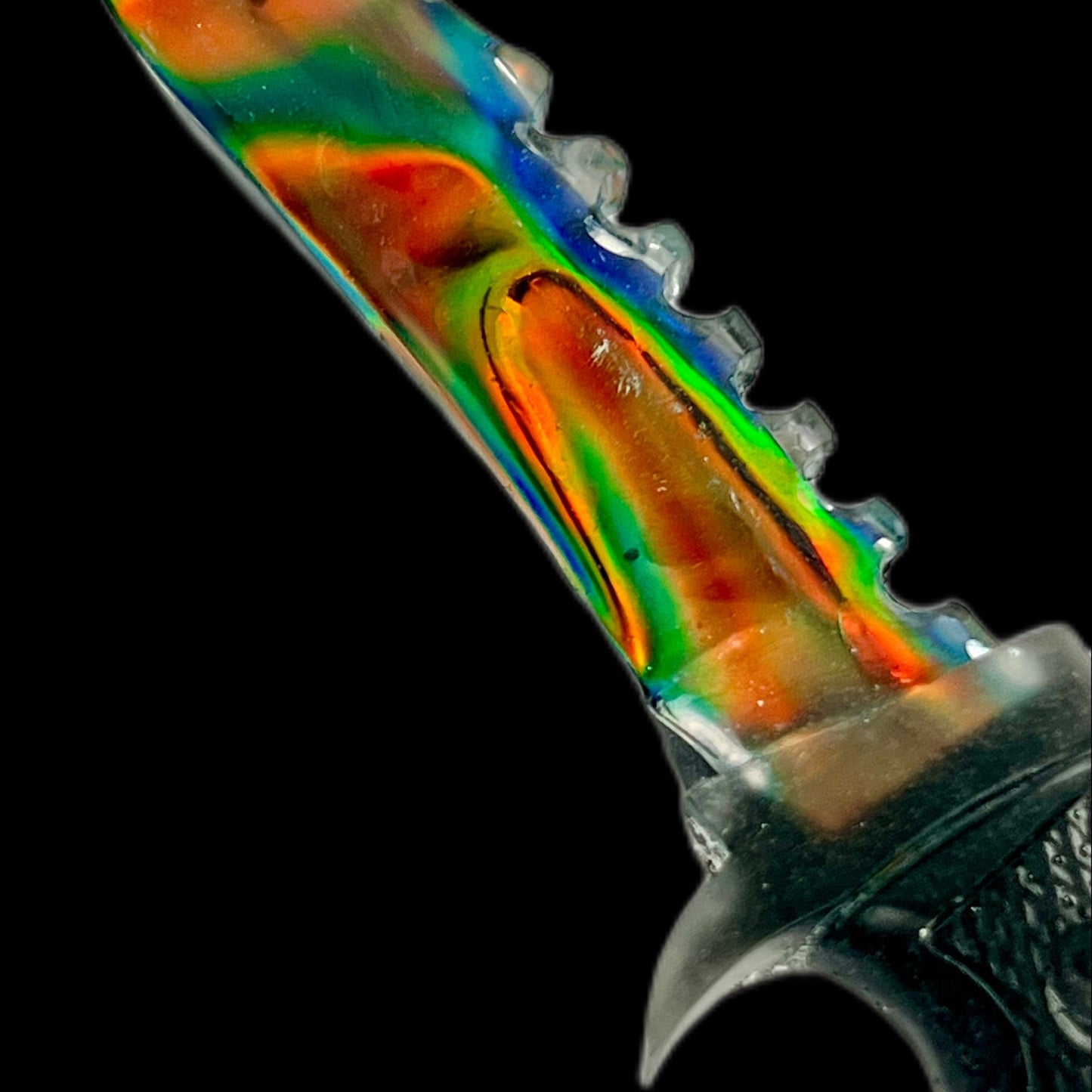 Iridescent Decorative Resin Fake Dagger - Adorrible