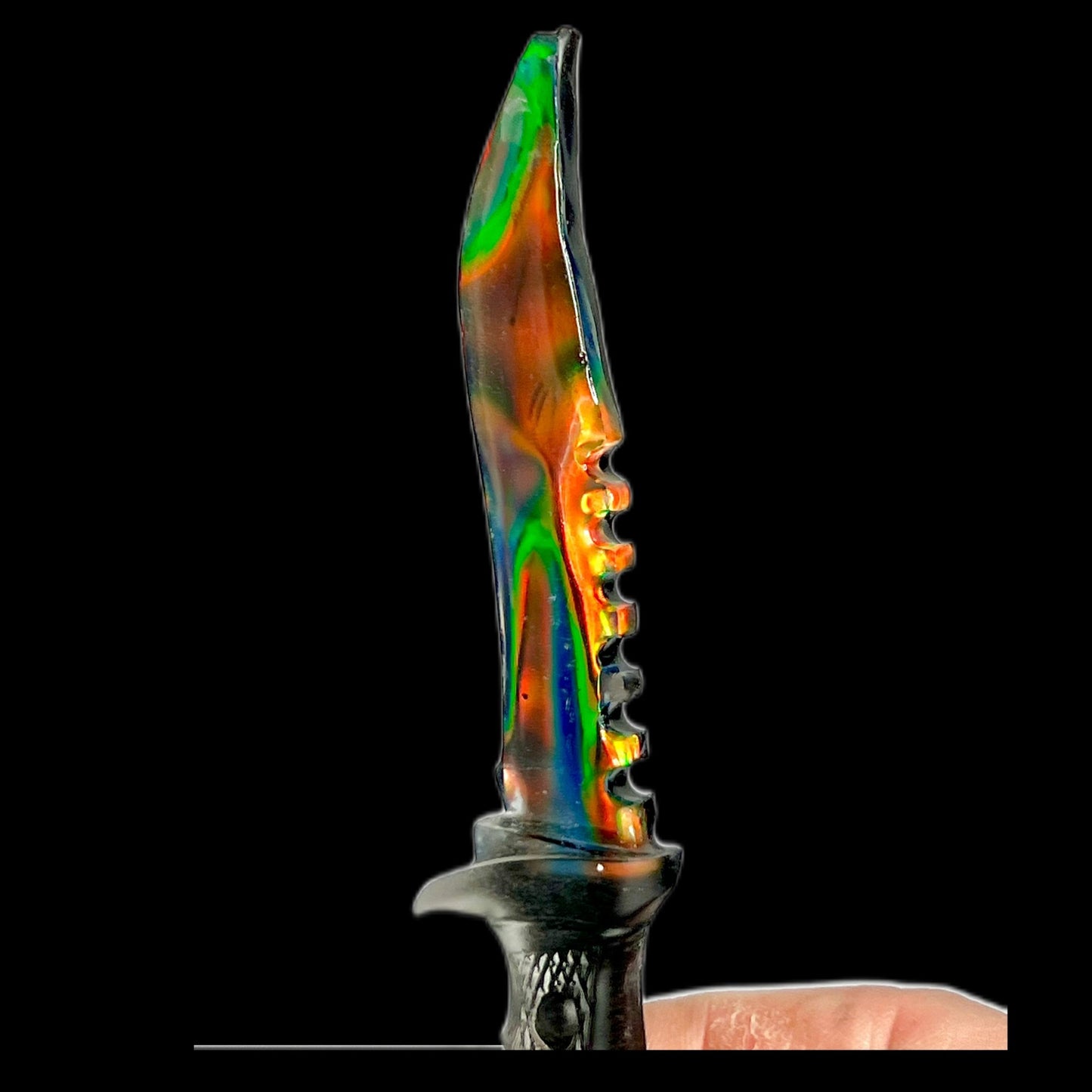 Iridescent Decorative Resin Fake Dagger - Adorrible