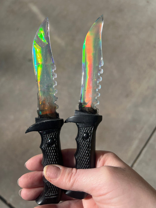 Iridescent Decorative Resin Fake Dagger - Adorrible