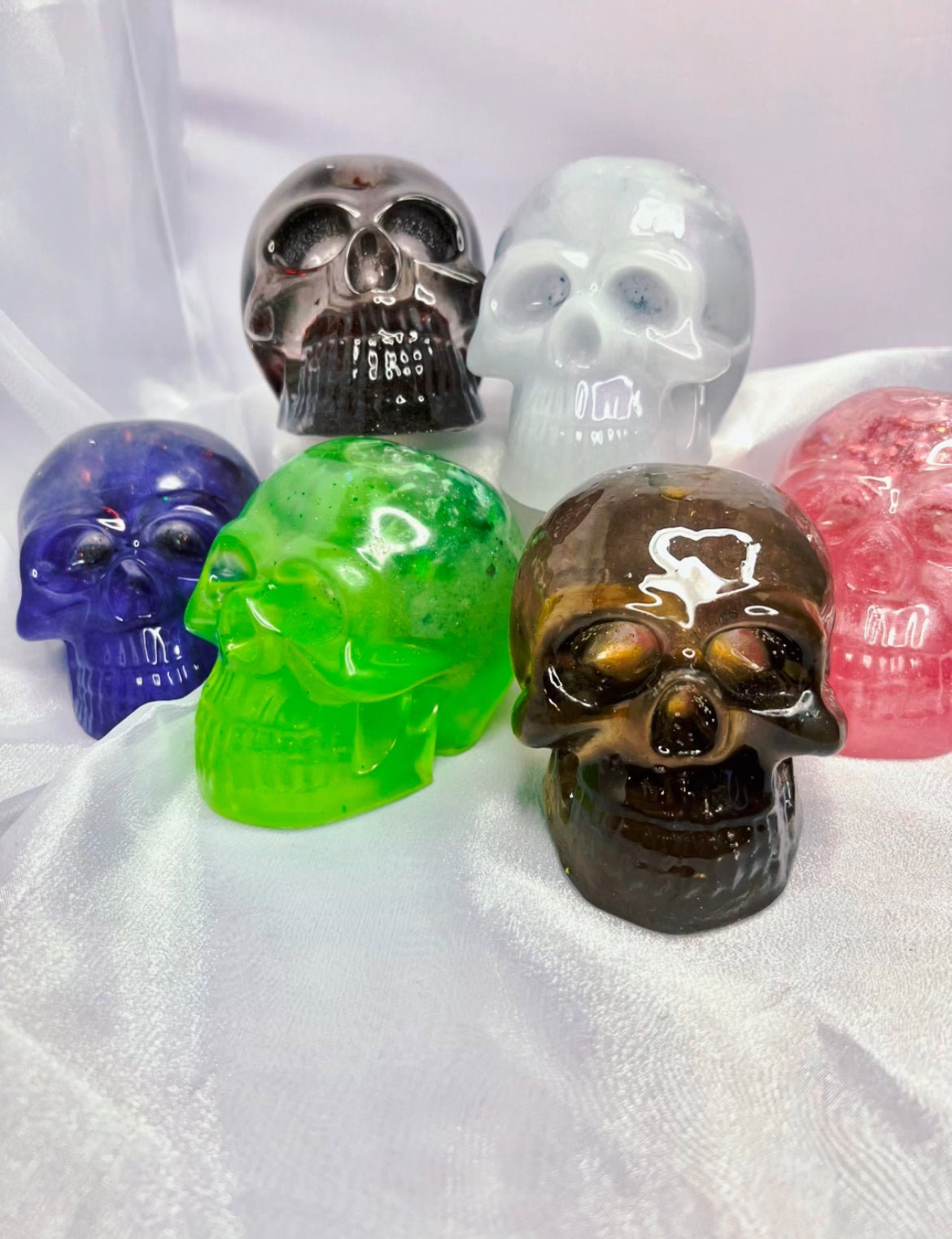 Mega Snow Globe Style Liquid Core Shakable Skulls - Adorrible