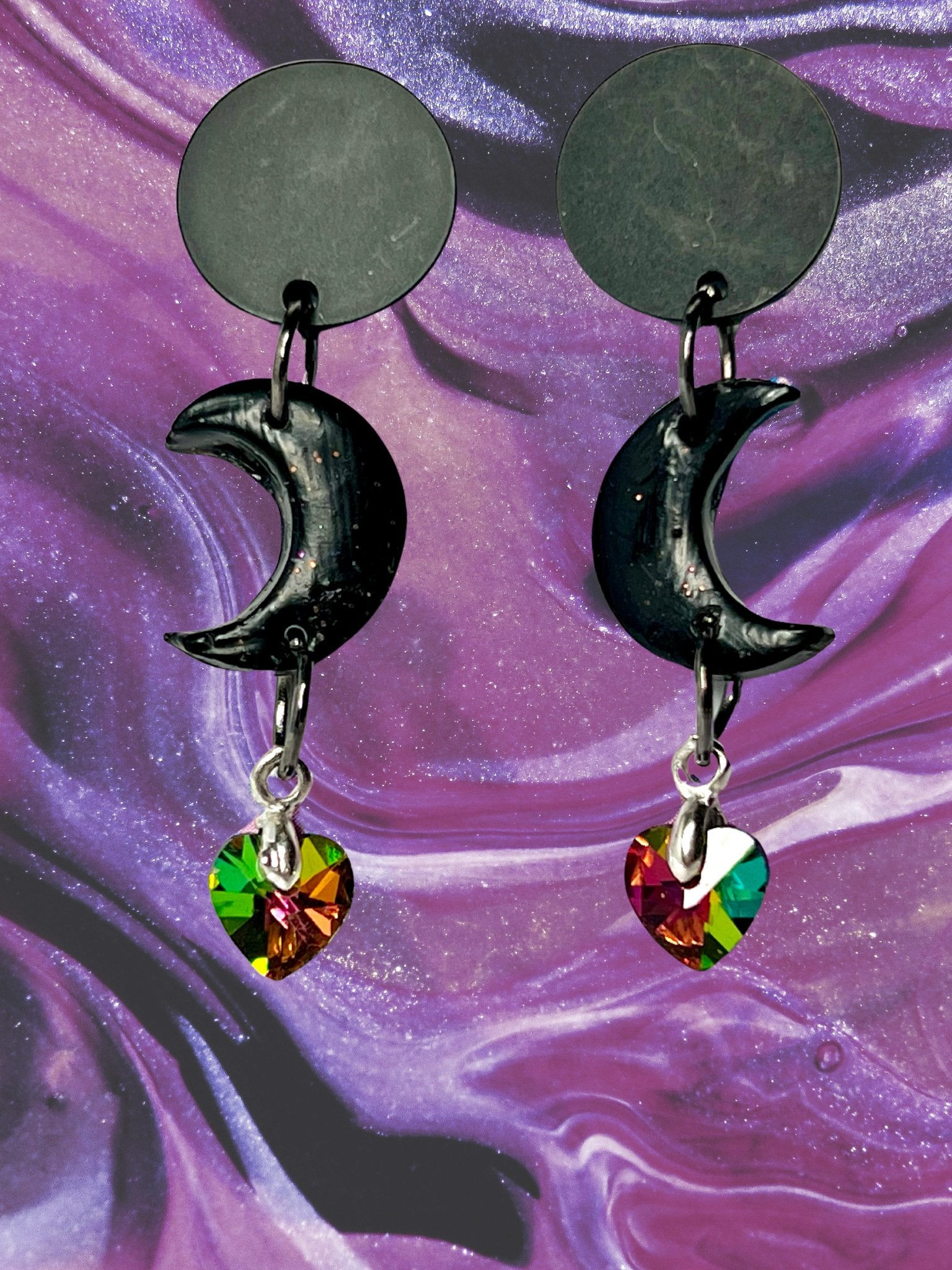 Moon Dangle Earrings - Adorrible