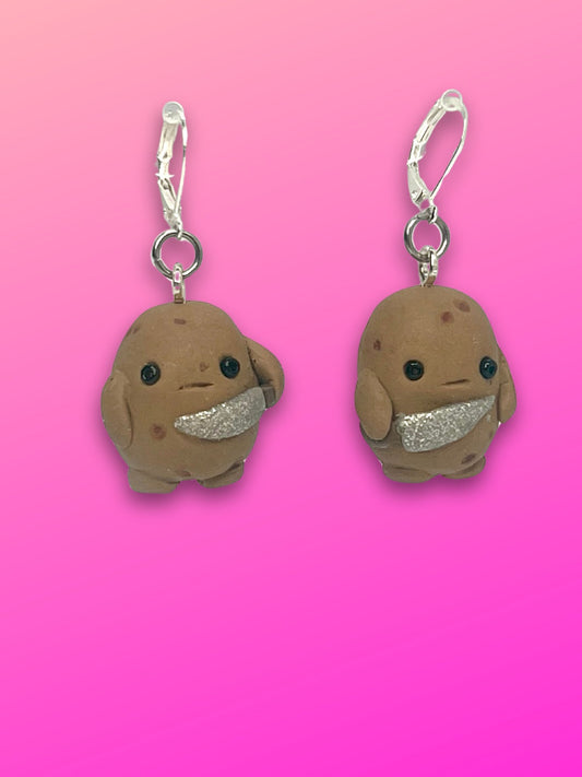 Murder Potato Earrings - Adorrible