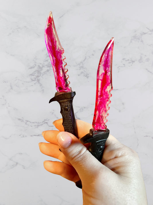 Mysterious Smoke Resin Decorative Fake Knife - Adorrible