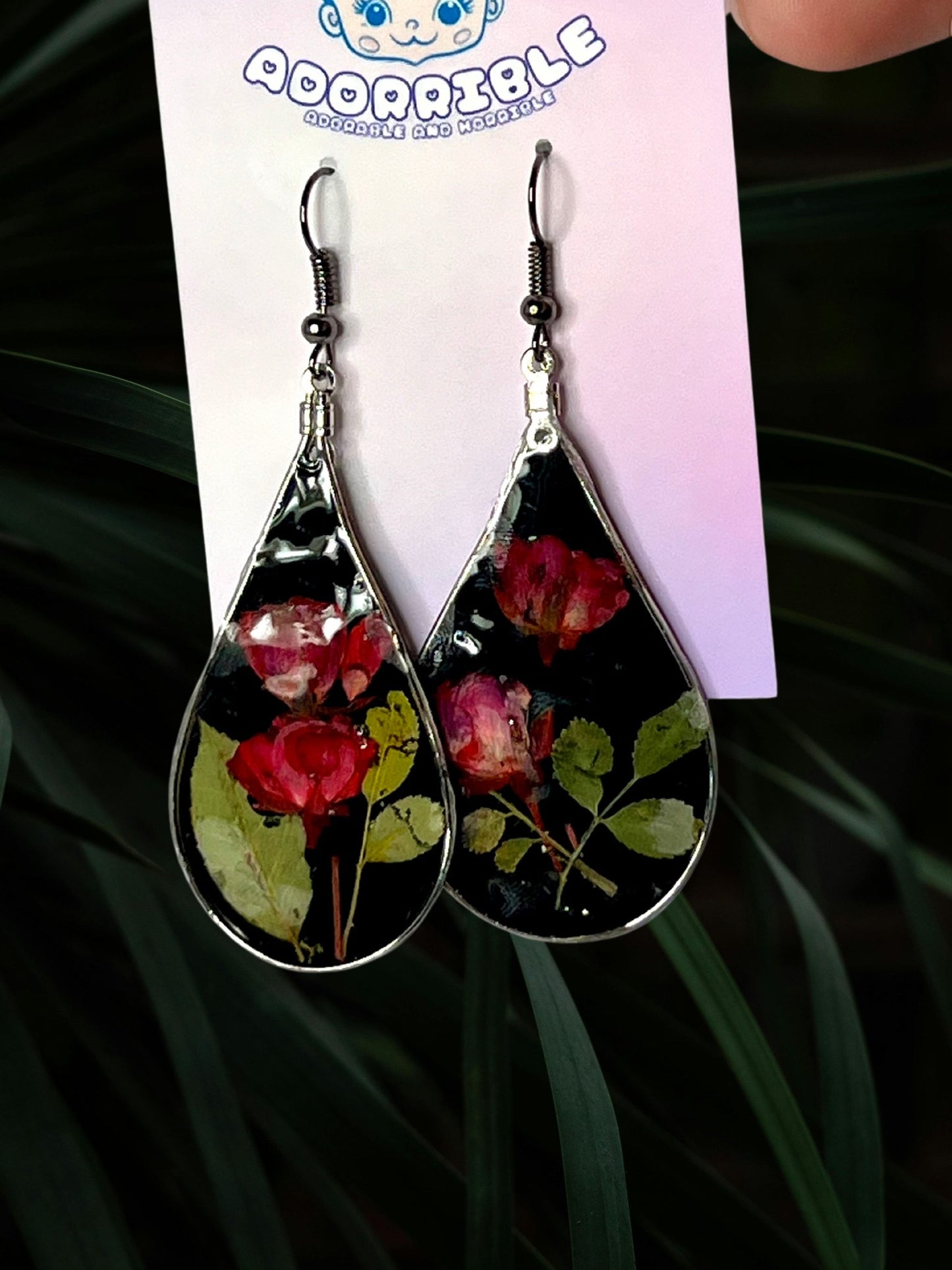 Nature Teardrop Dangle Earrings - Adorrible