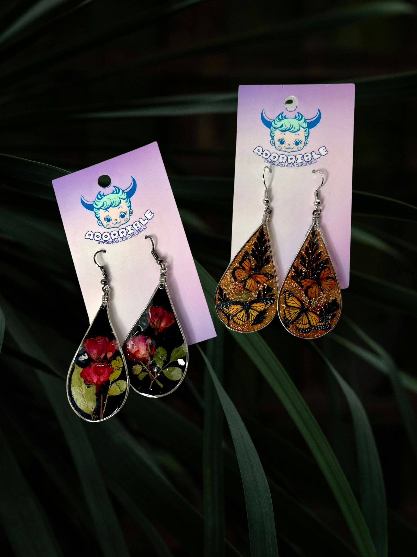 Nature Teardrop Dangle Earrings - Adorrible